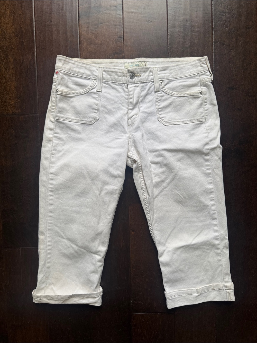Levi's White 545™ Jeans Cropped Denim